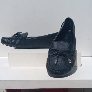 Michael Kors Black Leather Loafers Size 8.5